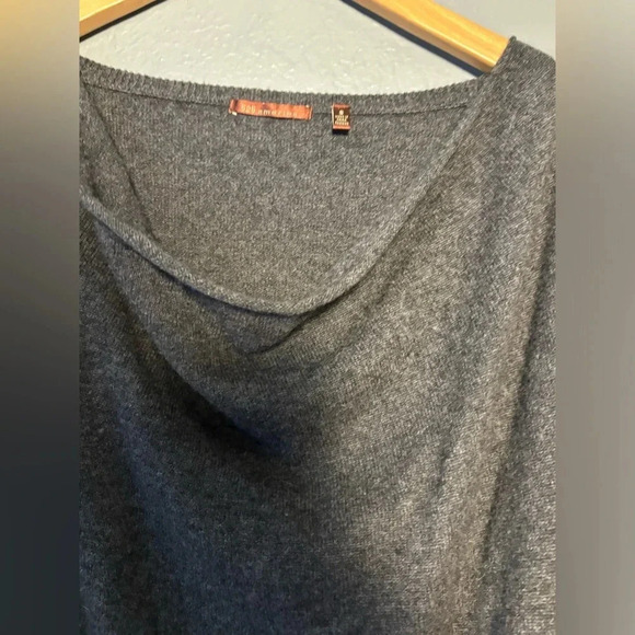 525 America | cashmere wool blend | cowl neck | long sleeve | grey | sweater | s - Picture 7 of 13